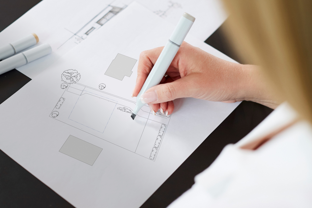 Architektenentwurf für Grundstück in Othmarschen